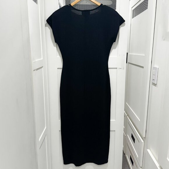 Vintage Carole Little Sweater Dress Midi Beaded Ethnic Embroidery Asymmetrical - Picture 7 of 8